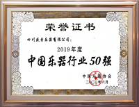 2019年度中国乐器行业50强